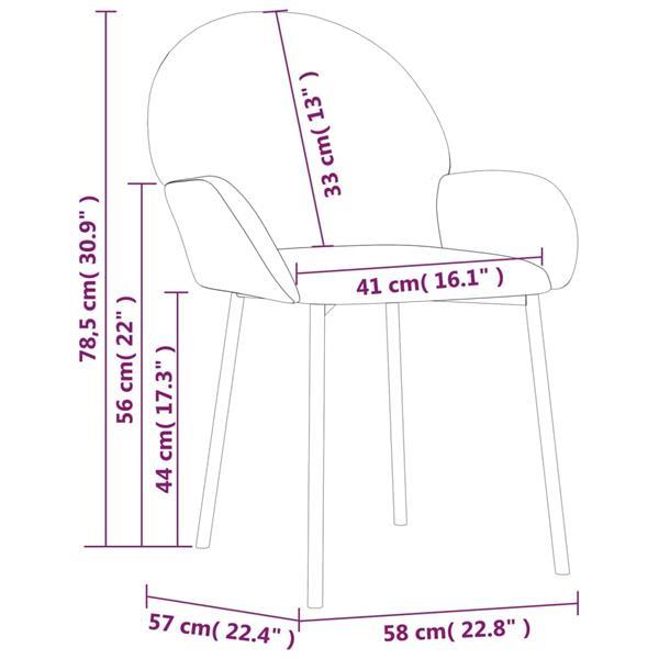 Grote foto vidaxl chaises de salle manger 2 pcs gris fonc velours huis en inrichting stoelen