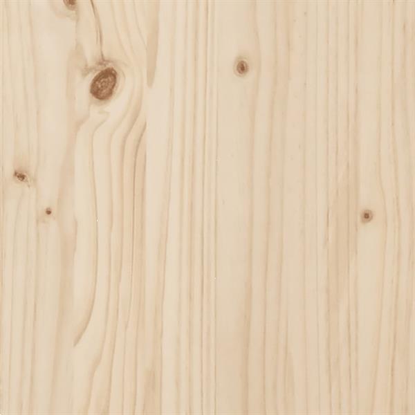 Grote foto vidaxl cadre de lit bois de pin massif 200x200 cm huis en inrichting bedden