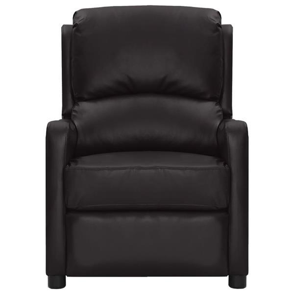 Grote foto vidaxl fauteuil de massage inclinable lectrique noir simili huis en inrichting stoelen