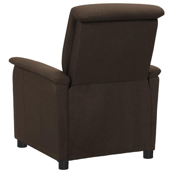 Grote foto vidaxl fauteuil de massage inclinable lectrique marron fonc huis en inrichting stoelen