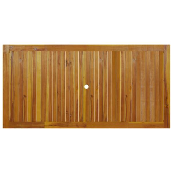 Grote foto vidaxl table de jardin 200x100x74 cm bois d acacia solide tuin en terras tuinmeubelen