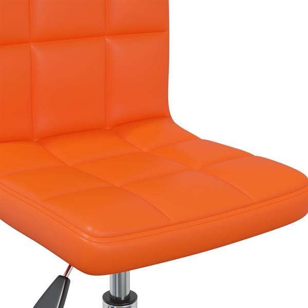 Grote foto vidaxl chaises pivotantes de salle manger 6 pcs orange sim huis en inrichting stoelen