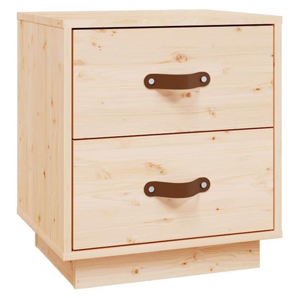 Grote foto vidaxl tables de chevet 2 pcs 40x34x45 cm bois de pin massif huis en inrichting complete slaapkamers