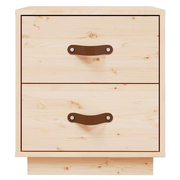 Grote foto vidaxl tables de chevet 2 pcs 40x34x45 cm bois de pin massif huis en inrichting complete slaapkamers