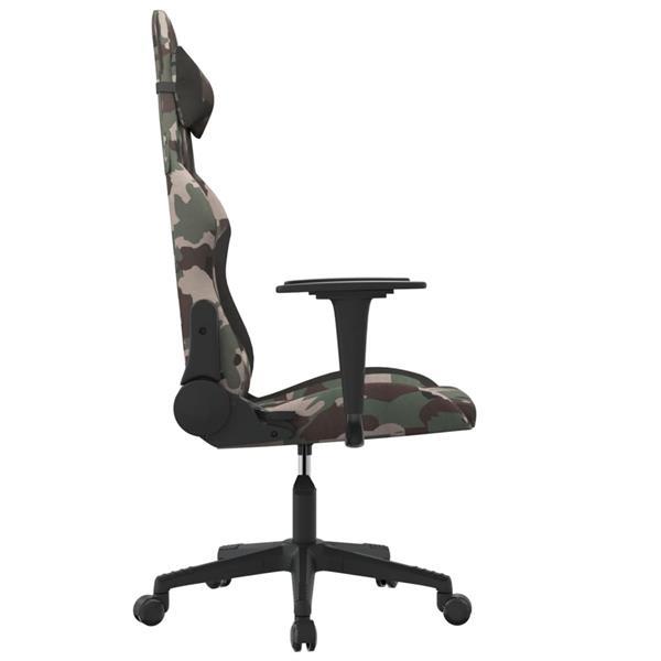 Grote foto vidaxl chaise de jeu de massage noir et camouflage tissu huis en inrichting stoelen