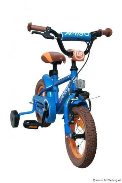 Grote foto online veiling amigo 12t sports blue st rim jongensfiets... fietsen en brommers kinderfietsen