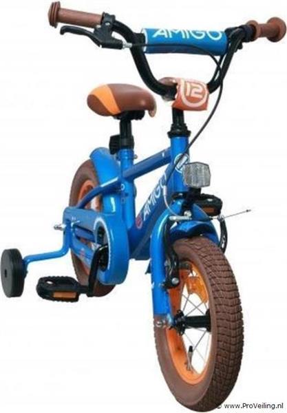 Grote foto online veiling amigo 12t sports blue st rim jongensfiets... fietsen en brommers kinderfietsen