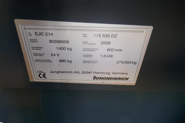 Grote foto vs 20954 triplex elektrische stapelaar jungheinrich 5350mm doe het zelf en verbouw hefwerktuigen