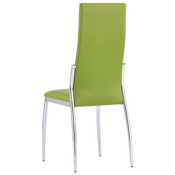 Grote foto vidaxl 7 delige eethoek kunstleer groen huis en inrichting complete eetkamers