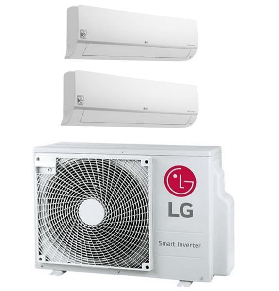 Grote foto lg mu2r17 0912 multisplit wand 2 x split 9.000 btu 1 witgoed en apparatuur ventilatoren en airco