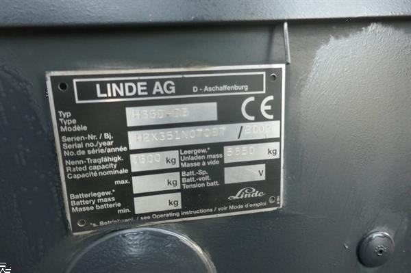 Grote foto vs 20948 diesel heftruck linde h35d sideshift 4.050mm agrarisch heftrucks