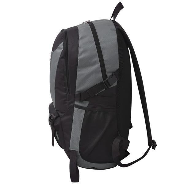 Grote foto vidaxl hiking rugzak 40 l zwart en grijs sieraden tassen en uiterlijk rugtassen