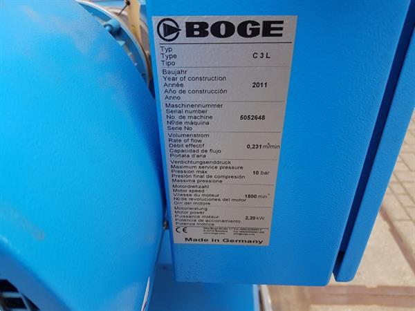 Grote foto boge c3l bj 2011 schroefcompressor weinig uren 2 2kw doe het zelf en verbouw compressors