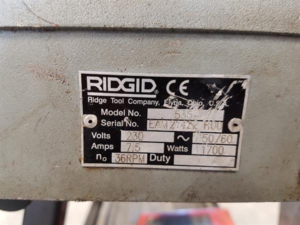 Grote foto ridgid 535 230v verrijdbaar draadsnijmachine fitte doe het zelf en verbouw gereedschappen en machines