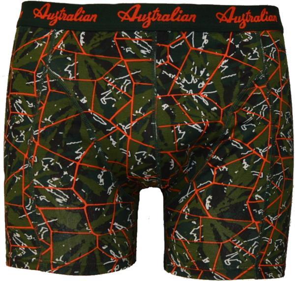 Grote foto australian heren boxers flower fantasie green l maat 52 kleding heren ondergoed