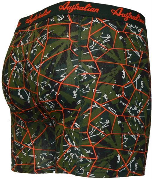 Grote foto australian heren boxers flower fantasie green l maat 52 kleding heren ondergoed