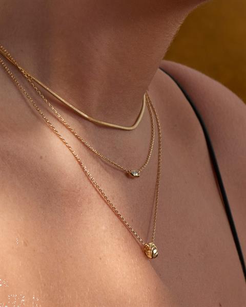Grote foto goudkleurige collier van ania haie 43 cm sieraden tassen en uiterlijk kettingen