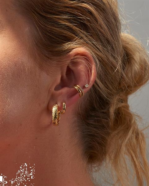 Grote foto goudkleurige kabel ear cuff van ania haie 11 mm sieraden tassen en uiterlijk oorbellen