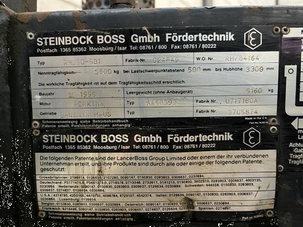Grote foto 1995 steinbock boss rh35d diesel heftruck 3500kg perkins diesel opknapper agrarisch heftrucks