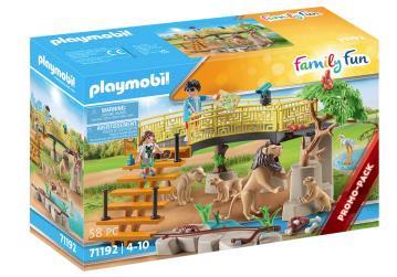 Grote foto playmobil family fun 71192 leeuwen in het buitenverblijf kinderen en baby duplo en lego