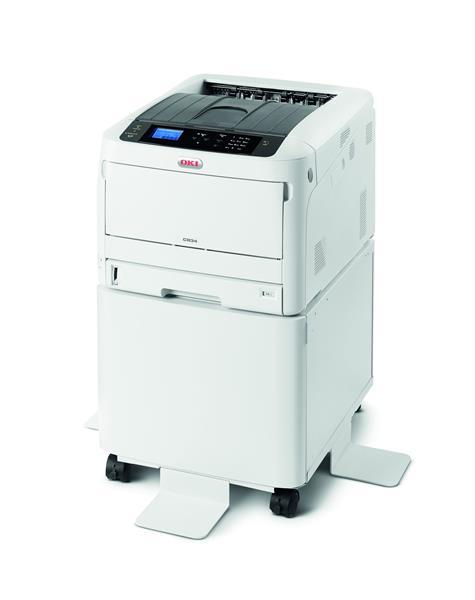 Grote foto c834nw compacte a3 kleurenprinter voor drukke bedrijven en w computers en software printers