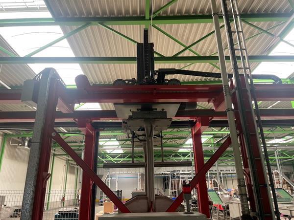 Grote foto stas waterlediger portaal voor appels met droger agrarisch tuinbouw