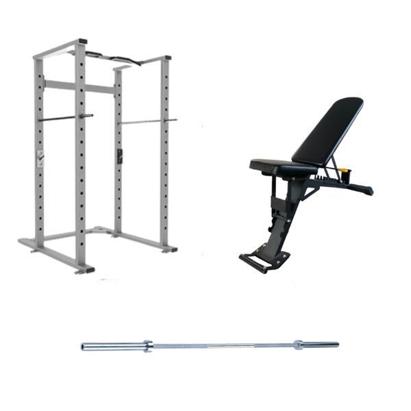 Grote foto gymfit volledig home gym pakket power cage adjustable be sport en fitness fitness
