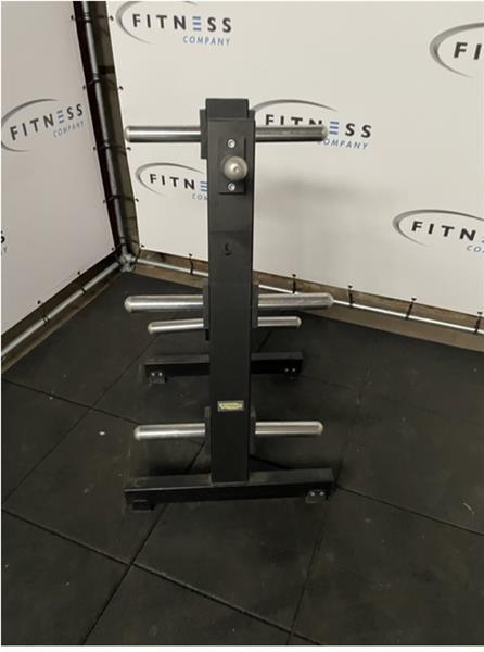 Grote foto technogym pure strength plate tower schijven rek zwart sport en fitness fitness