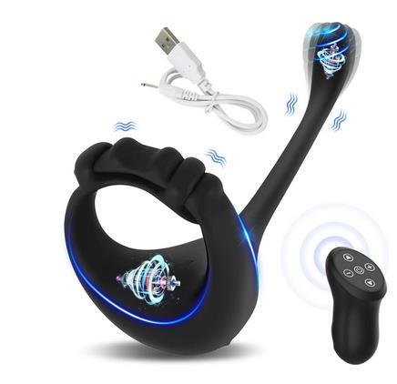 Grote foto 3in1 cock ring anale butt plug prostaat massage2 erotiek sextoys