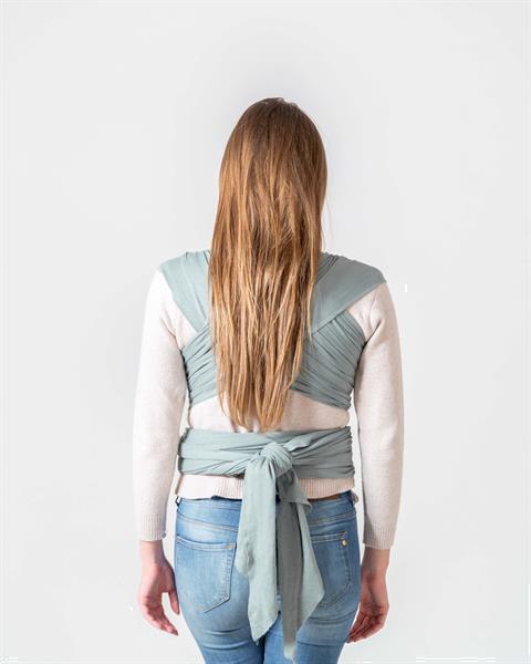 Grote foto bykay draagdoek stretchy wrap de luxe minty grey lar kinderen en baby overige