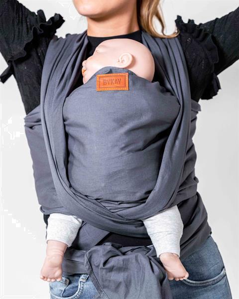 Grote foto bykay draagdoek woven de luxe steel grey maat 6 kinderen en baby overige