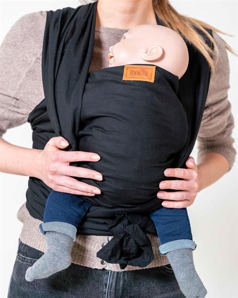 Grote foto bykay draagdoek woven de luxe black maat 6 kinderen en baby overige