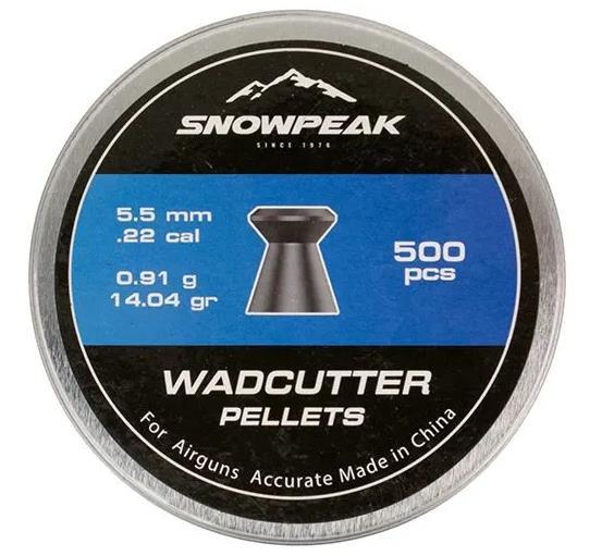 Grote foto airgun pellets snowpeak wadcutter 5.5 mm 14.04 grain 5.5 mm sport en fitness overige sport en fitness