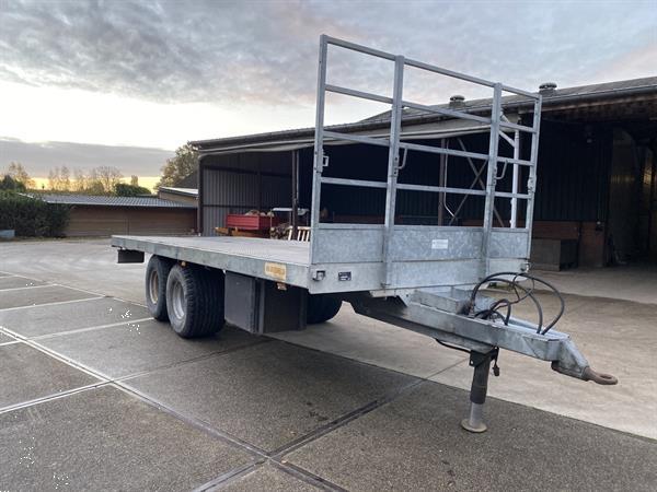 Grote foto landbouwwagen platte wagen 16 ton agrarisch aanhangwagens