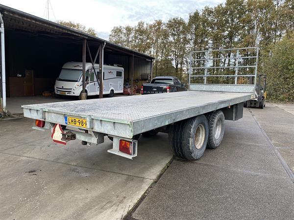 Grote foto landbouwwagen platte wagen 16 ton agrarisch aanhangwagens