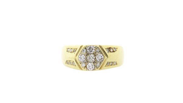 Grote foto gouden herenring met diamant 14 krt 1197.5 sieraden tassen en uiterlijk ringen voor haar