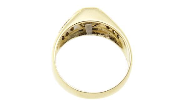 Grote foto gouden herenring met diamant 14 krt 1197.5 sieraden tassen en uiterlijk ringen voor haar