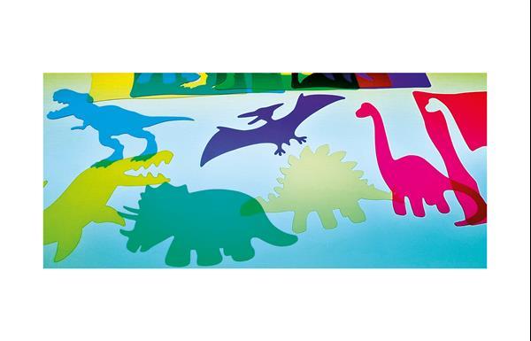 Grote foto transparante stencils dinosaurussen 6 kinderen en baby overige
