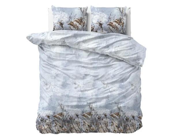 Grote foto lits jumeaux dekbedovertrek flanel janine grijs huis en inrichting beddengoed