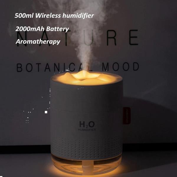 Grote foto drphone h20 plus humidifier h2o 750ml tank 2000mah acc witgoed en apparatuur ventilatoren en airco