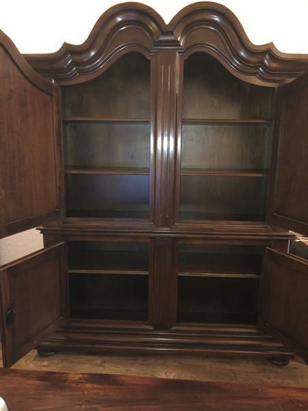 Grote foto kast strakke italiaanse barok wandkast noten huis en inrichting wandmeubels