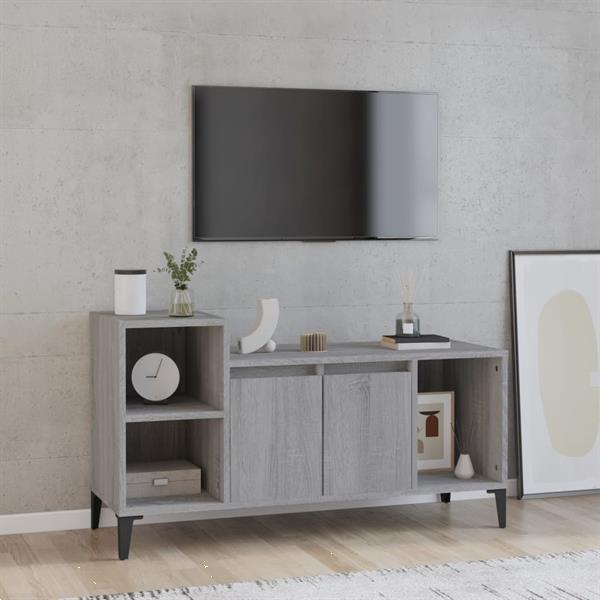 Grote foto vidaxl tv meubel 100x35x55 cm bewerkt hout grijs sonoma eike huis en inrichting overige