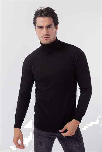 Grote foto coltrui zwart kleding heren truien en vesten