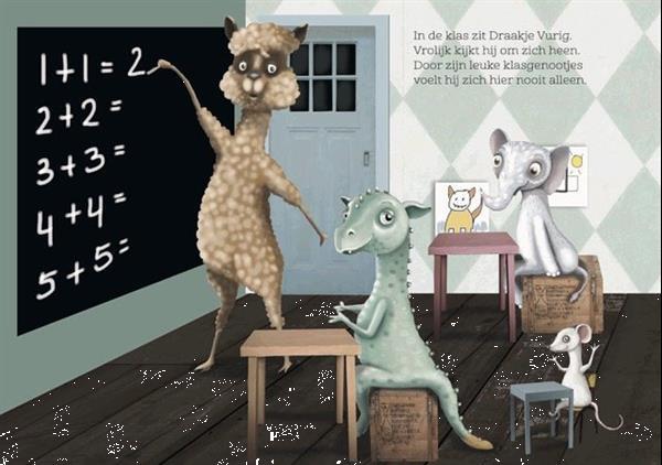 Grote foto boek draakje vurig op school boeken overige boeken