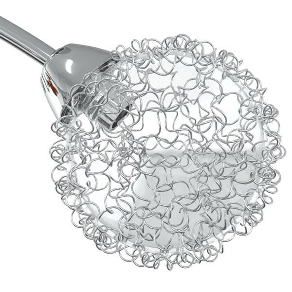 Grote foto vidaxl plafondlamp met gaasdraad kappen voor 4 x g9 led huis en inrichting plafondlampen