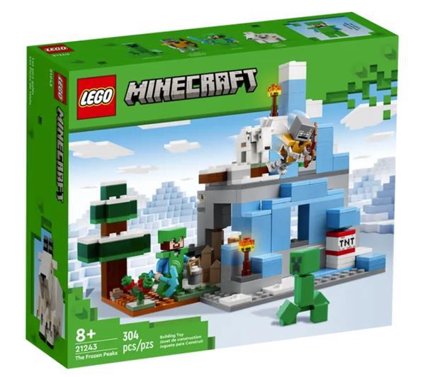 Grote foto lego minecraft 21243 de ijsbergtoppen kinderen en baby duplo en lego