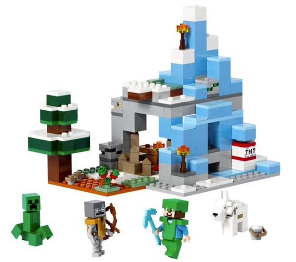 Grote foto lego minecraft 21243 de ijsbergtoppen kinderen en baby duplo en lego