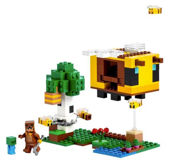 Grote foto lego minecraft 21241 het bijenhuisje kinderen en baby duplo en lego