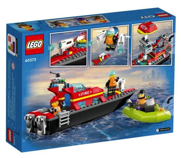 Grote foto lego city 60373 reddingsboot brand kinderen en baby duplo en lego