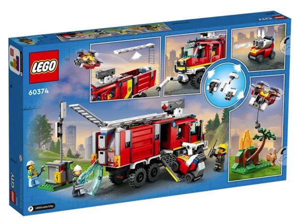 Grote foto lego city 60374 brandweerwagen kinderen en baby duplo en lego